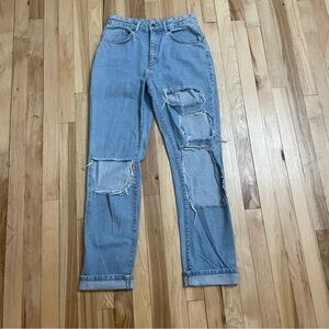 The Ragged Priest Ripped Holes Jeans. Waist size 28”